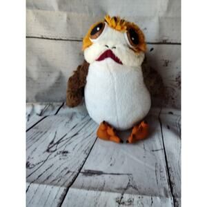Star Wars Porg Plush Owl Last Jedi Toy Bird Stuffed Animal Disney 10”
